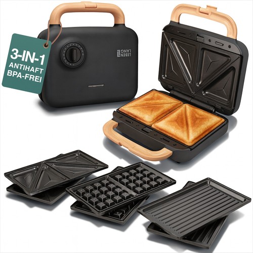 Lebenlang sandwichmaker 3in1 - lebenlang,