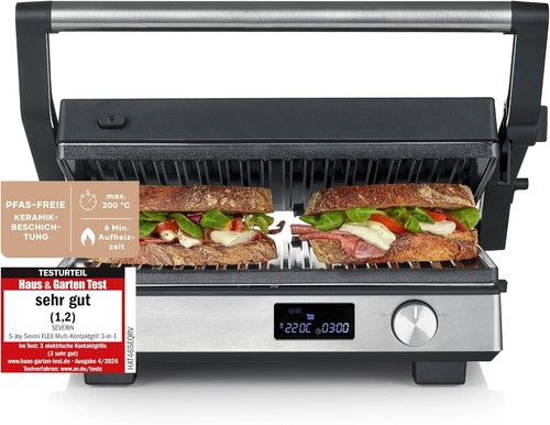 Severin kontaktgrill edelstahl - kontaktgrill,