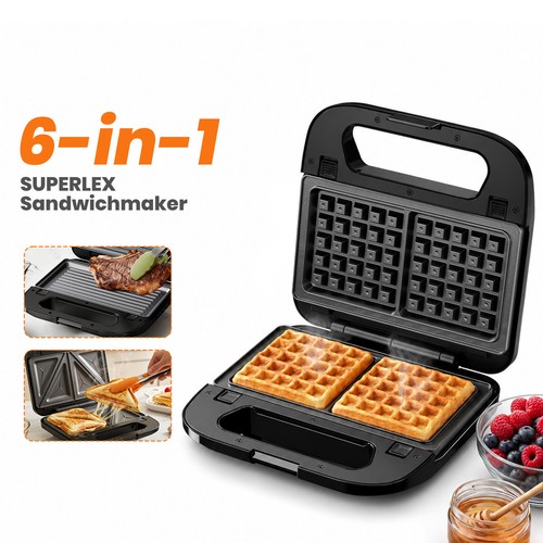 Superlex 6in1 sandwichmaker - superlex,